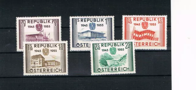 Österreich MiNr. 1012 - 1016 sauber ** postfrisch