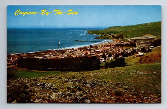 Cayucos California By The Sea Vintage Postcard Circa 1960S
