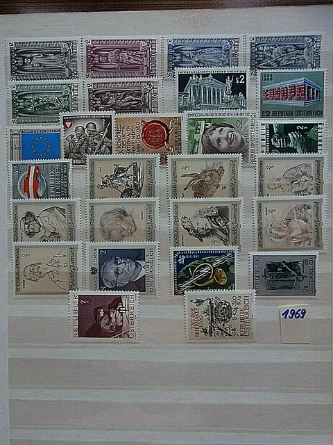 : Lot aus Jahrgang ,,Österreich 1969" Postfrisch