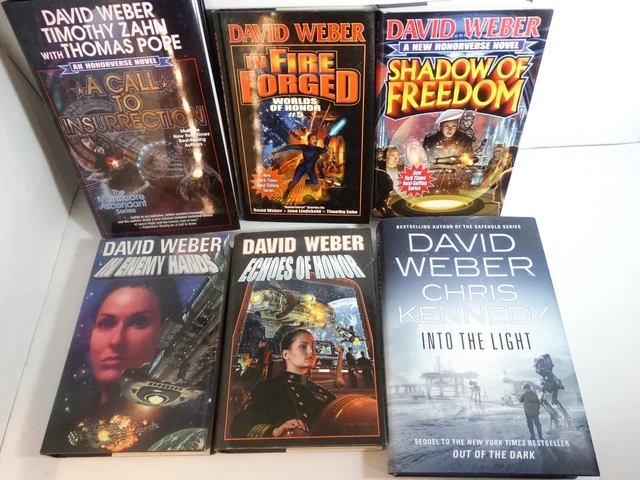 Lot of 6 David Weber  Book Bundle Baen Tor Hardcover  Enemy Hands Fire Forged +