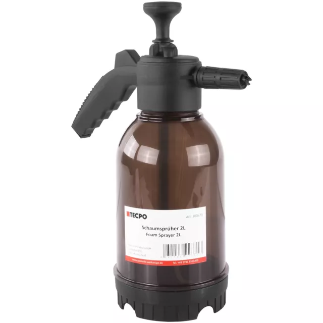 Tecpo Schaumsprüher 2L Pumpsprühflasche Handsprüher Drucksprüher Sprühflasche