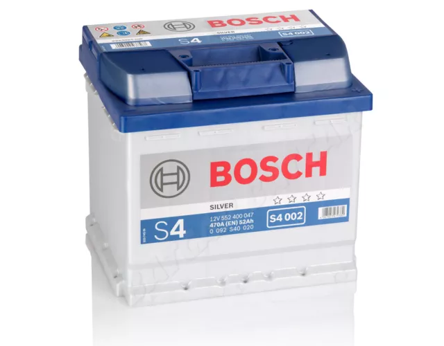 BOSCH 52 AH Autobatterie S4 002 12V 52Ah Batterie ETN 552400047 NEU EUR  92,90 - PicClick DE