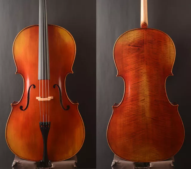 Oil Anti!Best model A Modern Stradivari 1690 Copy Cello ! Deep Mellow tone!
