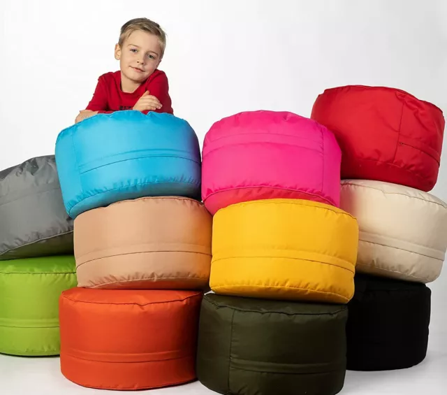 Sitzsack Hocker runder Sitzpouf mit abnehmbarem Bezug Sitzpuff Outdoor & Indoor