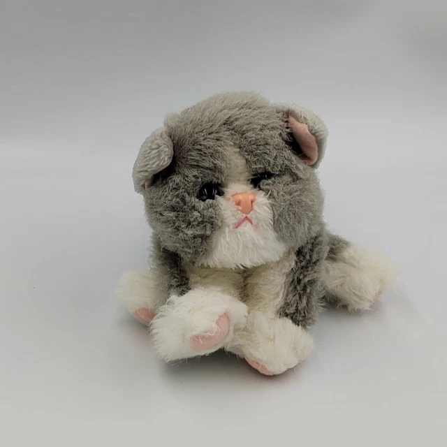 PELUCHE CHAT GRIS blanc TYCO KITTY KITTY KITTENS Petit Petit Chaton 1992 -  32078 EUR 49,50 - PicClick FR