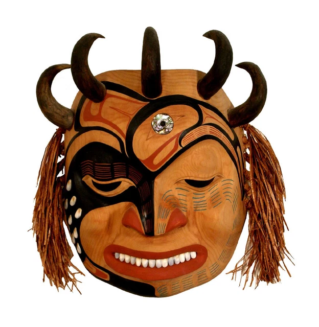 Tsimshian Alder Shaman Mask - Heber Reece - Northwest Coast Mask
