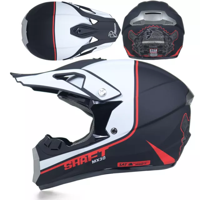 Casco Motocross Dirt Bike ATV NUOVO Off Racing Moto Sporcizia Strada Discesa