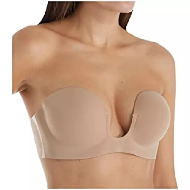 Fashion Forms 280730 Voluptuous U Plunge Backless Strapless Bra Nude DD