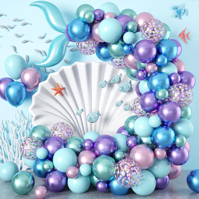 XXL Meerjungfrau Ballon 155cm - Magische Deko Für Kindergeburtstage & Unterwasser-Partys