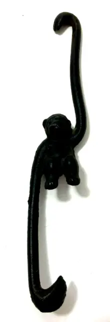 Antique Cast Iron Monkey Hanger  Made in Japan  1930s  8"