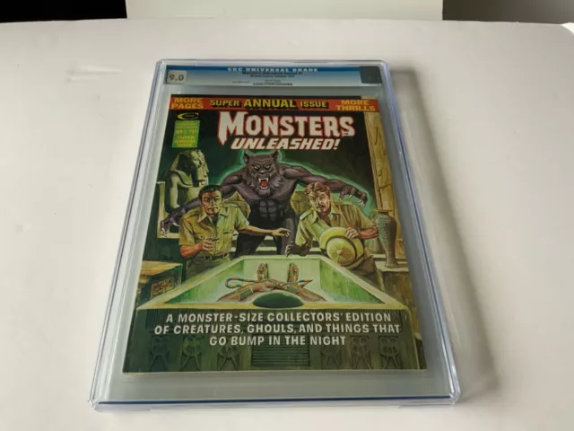 Monsters Unleashed Annual 1 Cgc 9.0 White Pages Egypt Werewolf Marvel Comics