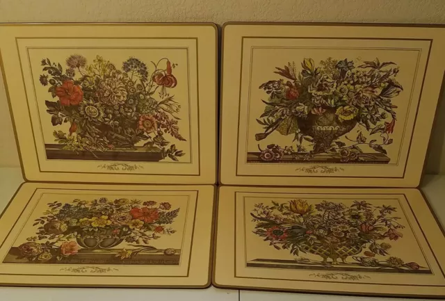 Pimpernel England Set 4 De Luxe Finish Wild Flowers Place Mats New Open Box