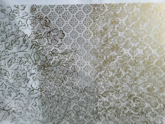 Stampin Up~Motiv-Papier~Designerpapier "Azetat Gartengold"~Hochzeit~3Stk.~6X6