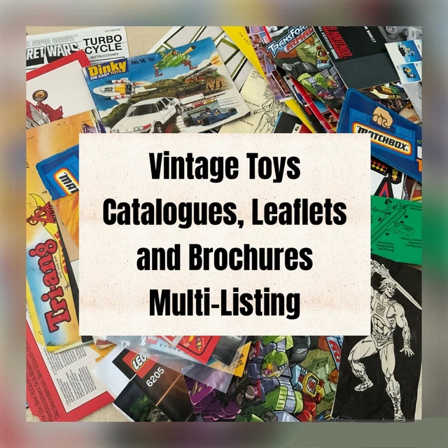 VINTAGE TOYS CATALOGUE Leaflets Brochures Instructions Assorted MULTI ...