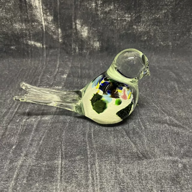 Hand Blown Glass Bird 🐦Figurine Ornament Paperweight Festive Present Gift