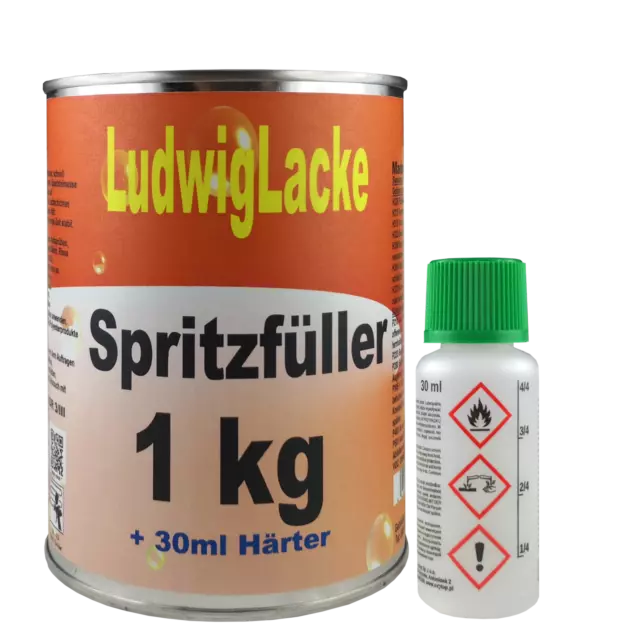 1 KG Kit Spritzfüller Mastic de Pulvérisation Couche Primaire pour Peinture