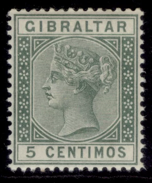 GIBRALTAR QV SG22, 5c green, NH MINT.