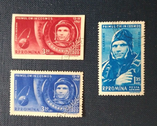 Rumänien 1961 1. Benanntes Raumschiff MiNr1962-1964 o/used/gestempelt