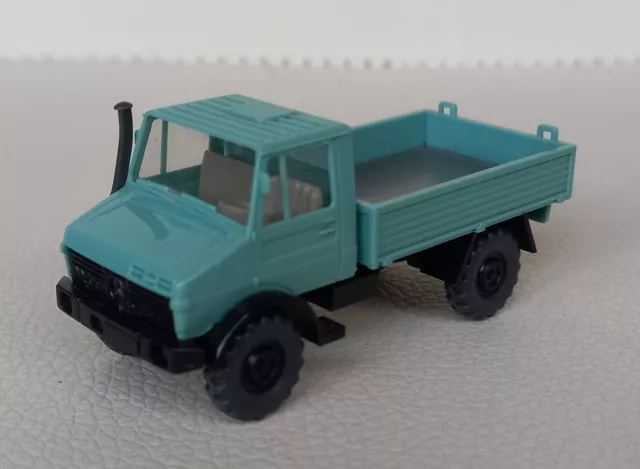 Model - Mercedes Unimog U 1700 L Flatbed Green - Wiking 16375 HO 1:87 - No Box