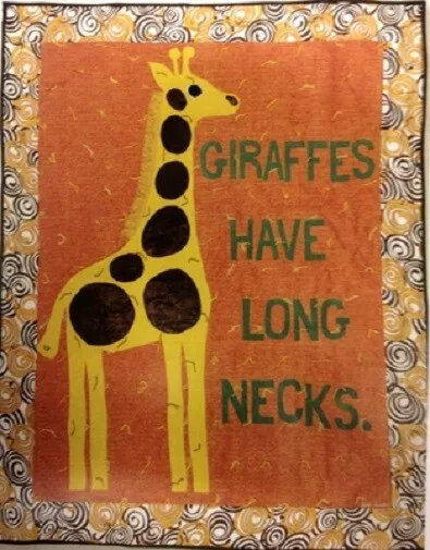 Giraffes Have Long Necks Quilt Kit