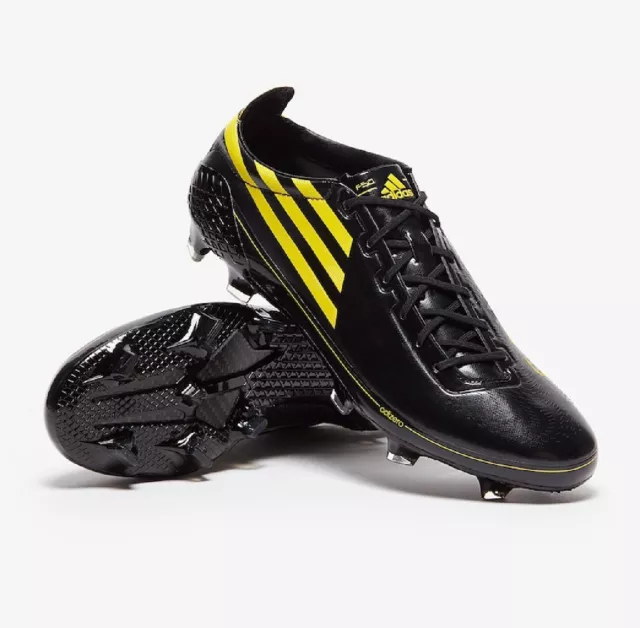 ADIDAS F50 GHOSTED Adizero FG Core Black Yellow Core Black