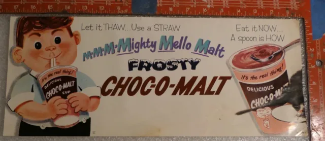 Ice Cream Choc-O-Malt  Mighty Mellow Malt Eat It Now A Spoon Is How 3