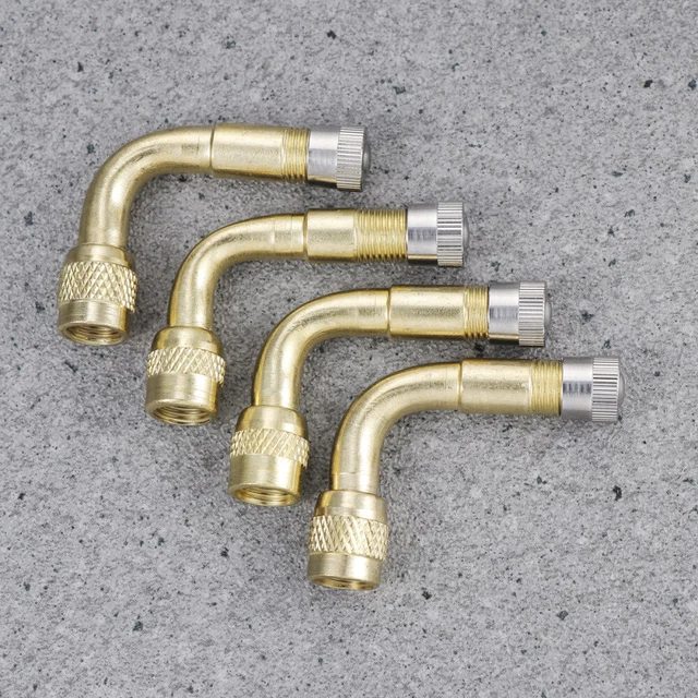 Valvola Pneumatici Aria Ottone Estensione 90 Gradi Adattatore - Foto 10