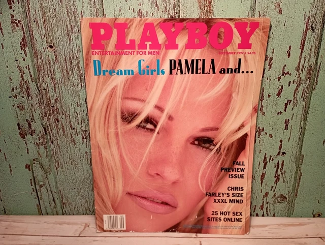 VINTAGE PLAYBOY MAGAZINE September 1997 Pamela Anderson Jenny McCarthy vintage-playboy-magazine-september-1997-pamela-anderson-jenny-mccarthy