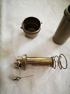 Vintage Aufbewahrungsbox für Spritzen und Nadeln Sterilisator mit Nadeln 2