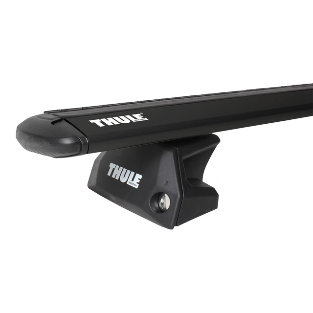 Barres De Toit Transversales Noires En Aluminium Pour BMW X1 U11 (2023-2025) - 2 Pièces, Design Aérodynamique, Pour Rails Fermés