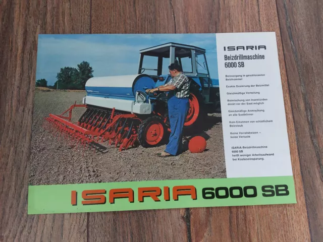 Original Prospekt Isaria Drillmaschine 6000 SB Vertrieb Forstern Traktor