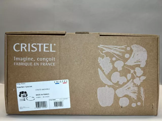 Cristel Strate 18/10 Stainless Steel 7 Piece - Premium Cookware Set - $926 MSRP