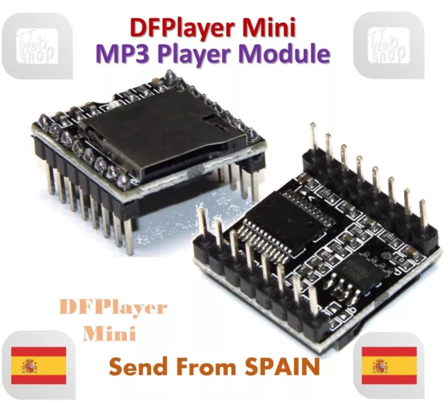 DFPlayer Mini MP3 Player Module MP3 Voice Module TF Card and USB Disk