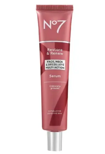 No7 Restore and Renew Neck & Multi Action Serum 50ml NEW BOXED