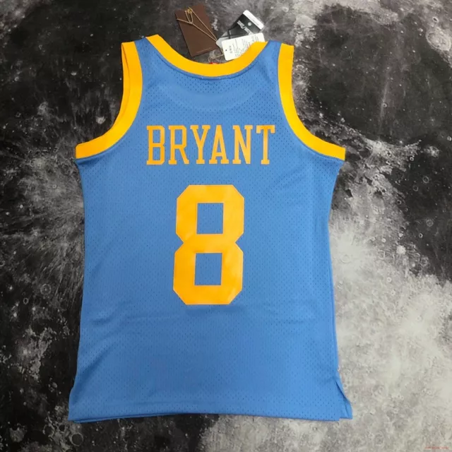 Los Angeles Lakers Kobe Bryant #8 Nba Throwback Navy Blue Jersey - Bluefink