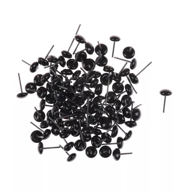 100pcs 3/5/7/9/11mm Plush Doll black glass eyes toy diy doll handcraftmater-wf