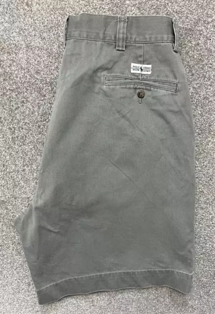 Polo Ralph Lauren Philip Smart pantaloncini chino da uomo W34 vestibilità classica verde cachi