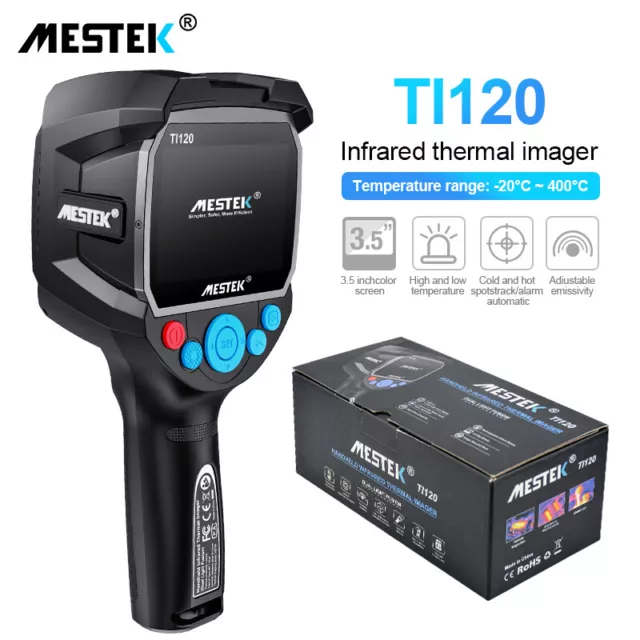 Ti20 Thermal Imaging Camera 320x240 IR Resolution 3.5" Color Screen + 8G SD New