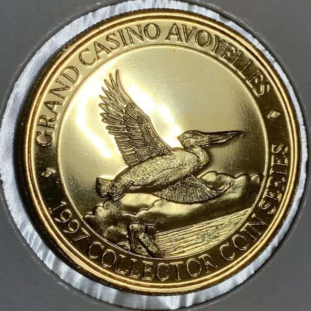 One 1997 Grand Casino-Avoyelles Wildlife Collector Coin Series Bird