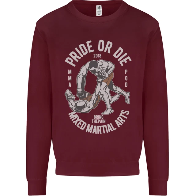 Felpa Maglione Pride MMA Muay Thai Arti Marziali Miste Bambini 3