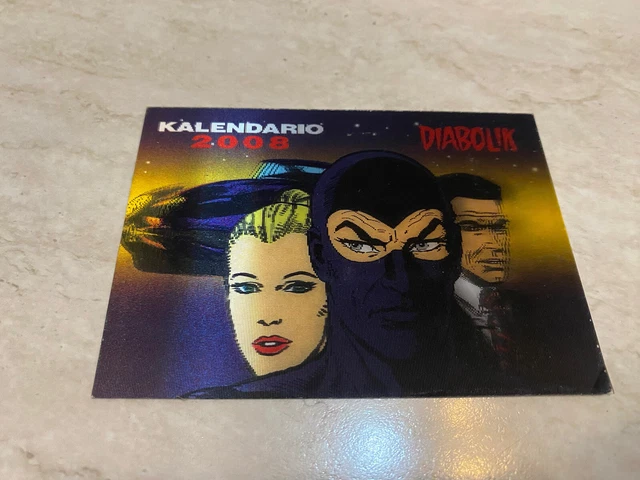 Rarissimo Kalendario Card Diabolik 3D Astorina 2008 nuovo