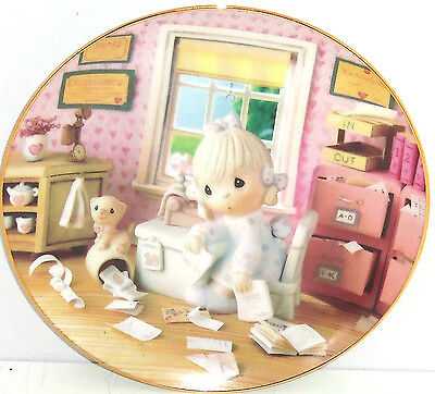 Enesco Béni Sont L'Peacemakers de Collection Plaque Precious Moments 1978 Enesco Japon 