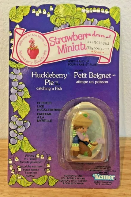 RARE ORIGINAL 1981 Huckleberry Pie Strawberry Shortcake Miniatures Doll ...