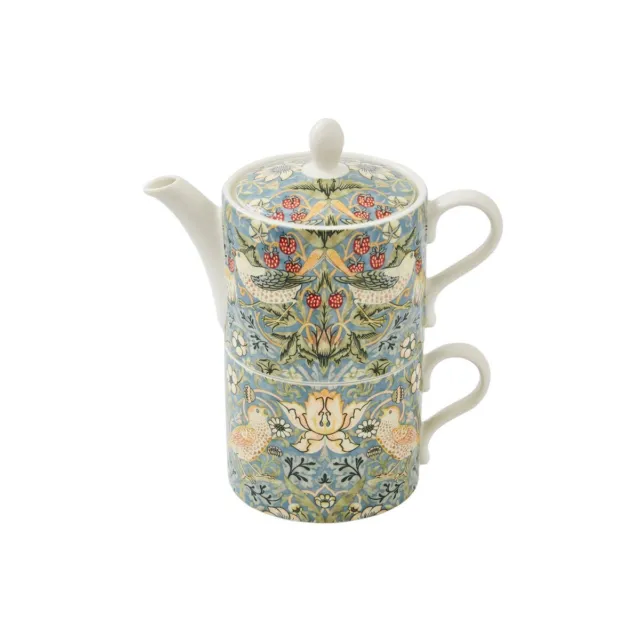 Morris & Co. Spode Tea For One - Strawberry Thief, Bone China