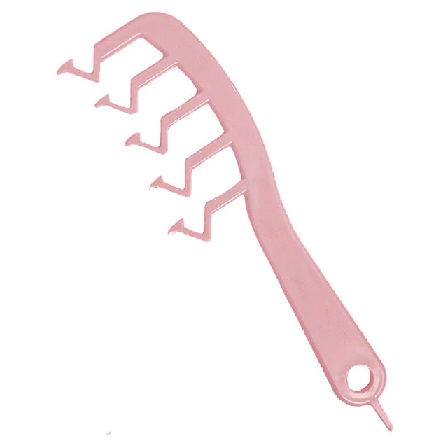 1Pc Hair Fluffy Comb Z Shape Hair Slit Comb Curly Bangs Hairdress Styling Com W1