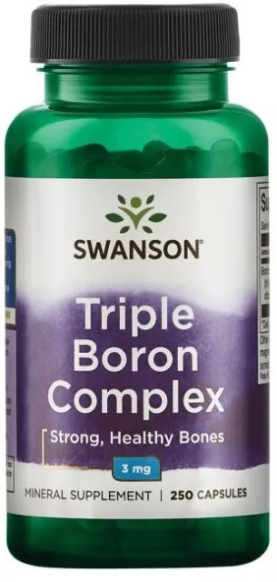 Swanson Triple Boron Complex Promotes Strong & Healthy Bones | 3mg 250 Capsules