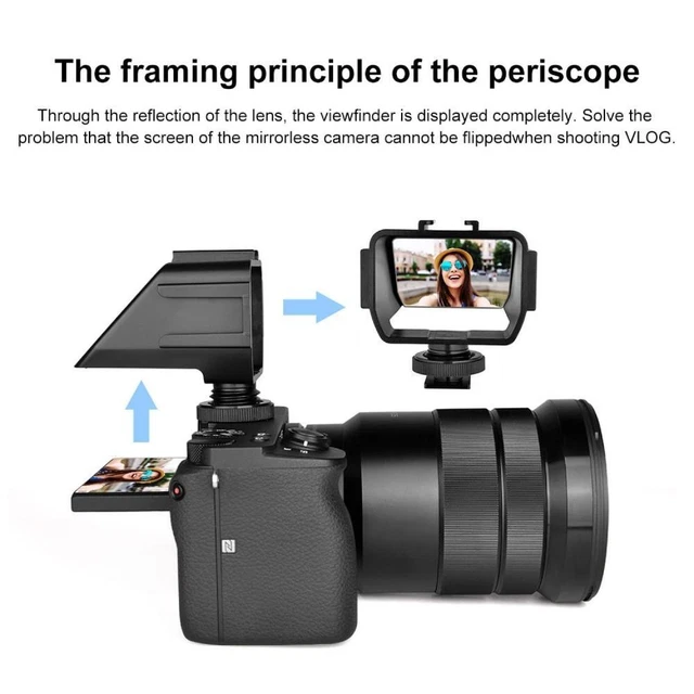 SELFIE FLIP MIRROR Screen Vlog Camera For Sony A6000/A6300/A6500Nikon Z6/Z7 £8.89 PicClick UK