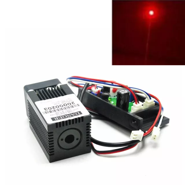 1pc 650nm 150mw Red Dot Laser Module with 12V Driver Out Cooling Fan TTL