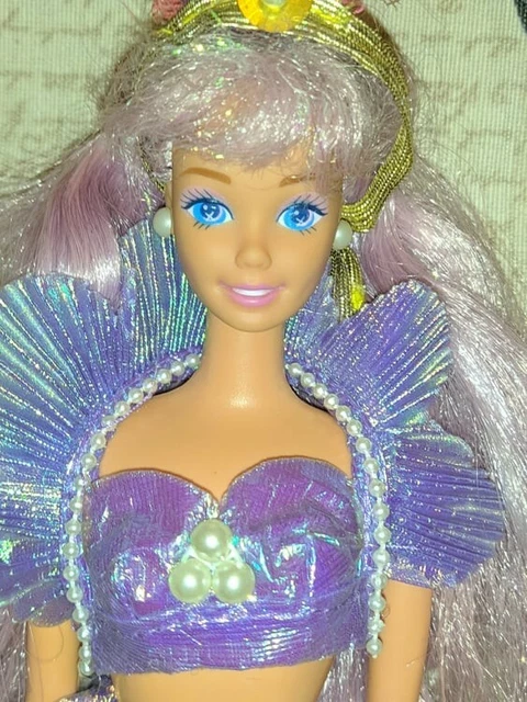 BARBIE ANNI 90 superstar sirena magical hair mermaid 1993 european