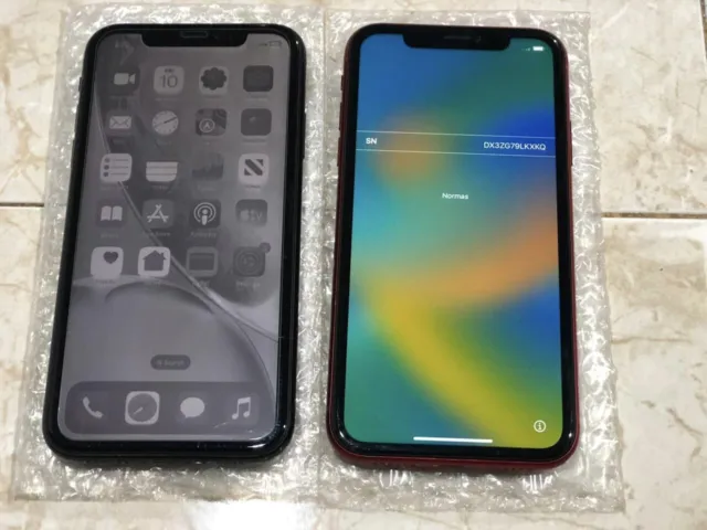 Lot of 2 iPhone XR for parts or repair. iCloud OFF
